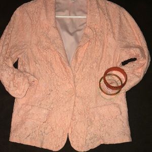 Lace blazer